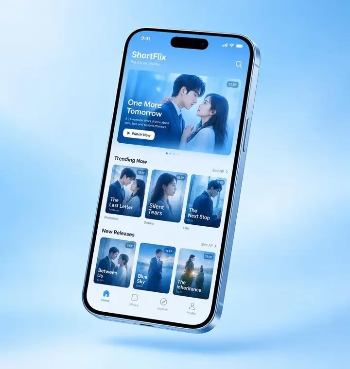 免费短剧 手机 APP 界面展示